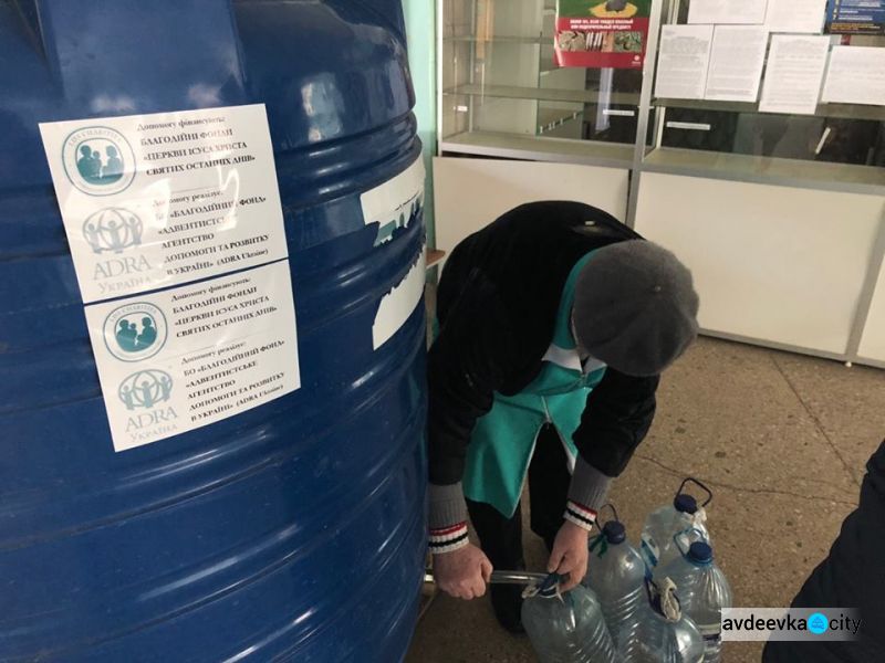 ADRA за неделю доставила 48 000 литров воды в прифронтовую зону на Донетчине