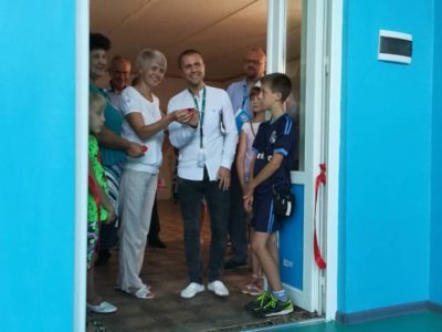 Після ремонту урочисто відкрито спортивний зал Новолуганської школи