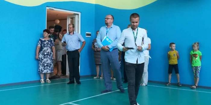 Після ремонту урочисто відкрито спортивний зал Новолуганської школи