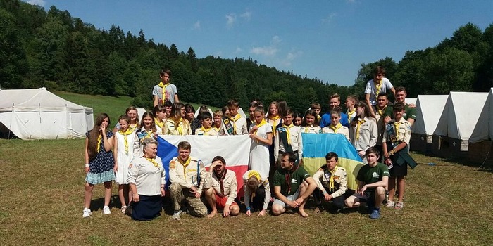 32 «следопыта» из Украины побывали на лагерном собрании в Чехии