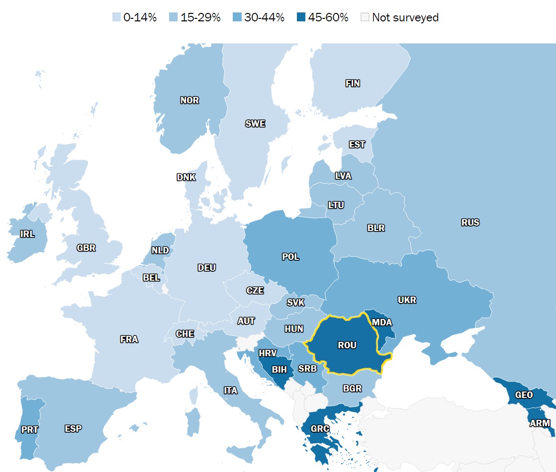 Україна на 11-му місці з 34 у Європі за релігійністю населення