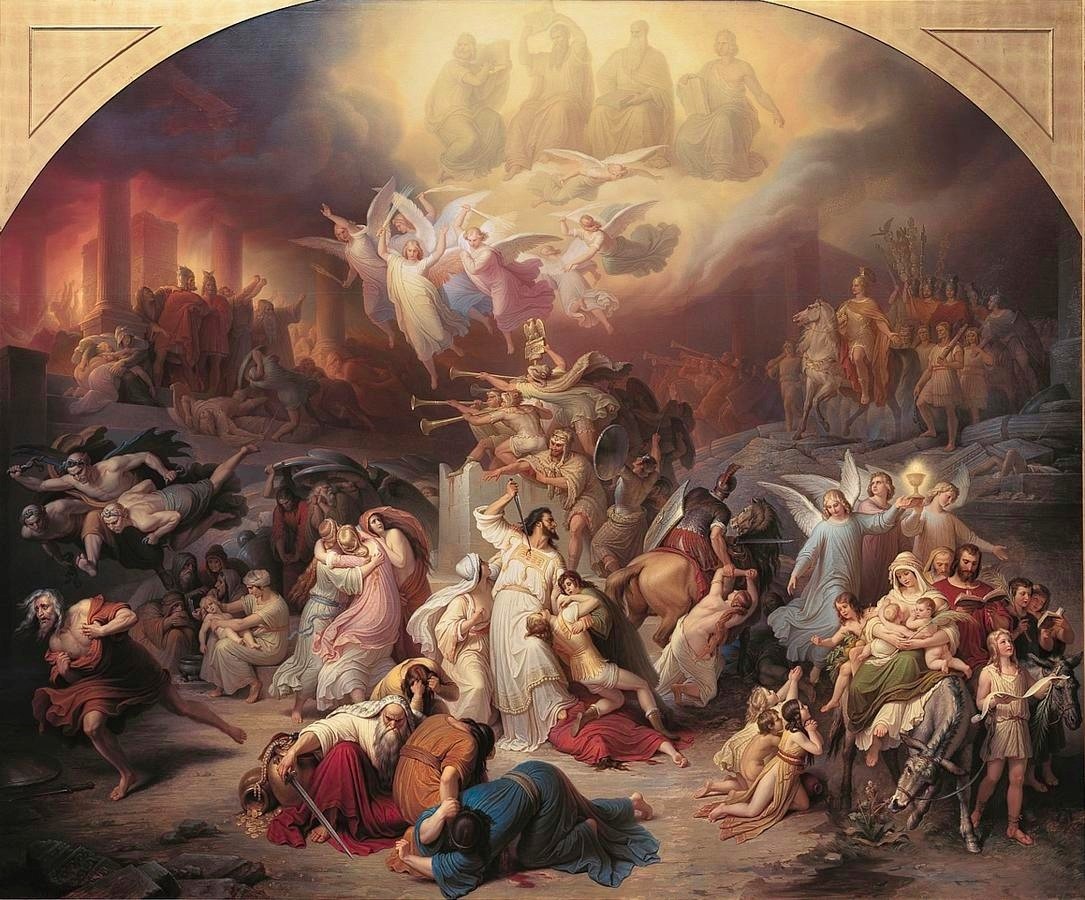 Вільгельм фон Каульбах. Зруйнування Єрусалима Тітом (1839-1845) Джерело: dic.academic.ru