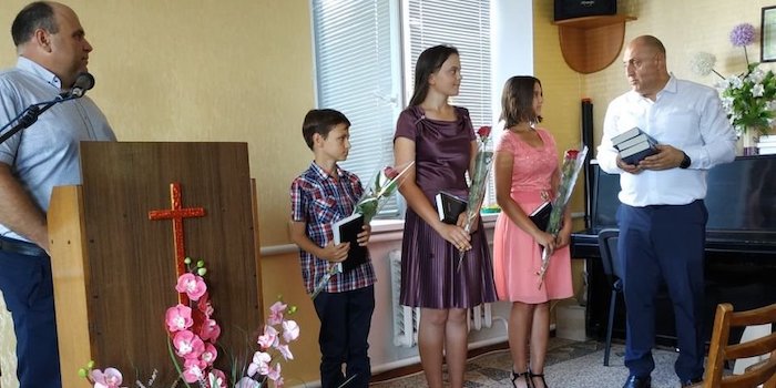В скадовской церкви отцы крестили своих детей