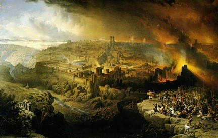Девід Робертс. Зруйнування Єрусалиму, 1849. Джерело: jewishideasdaily.com
