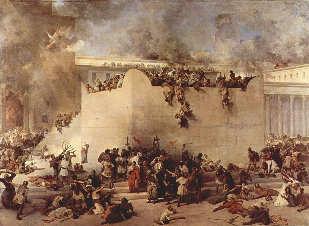 Франческо Айєц. Зруйнування Храму в Єрусалимі, 1867. Джерело: wikimedia.org