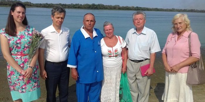 В Каменском состоялось крещение